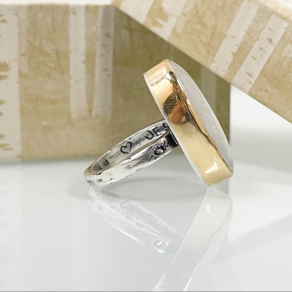 Sundance Moon Gazer 14kt and Moonstone Ring Size 5.5 - Picture 5 of 5